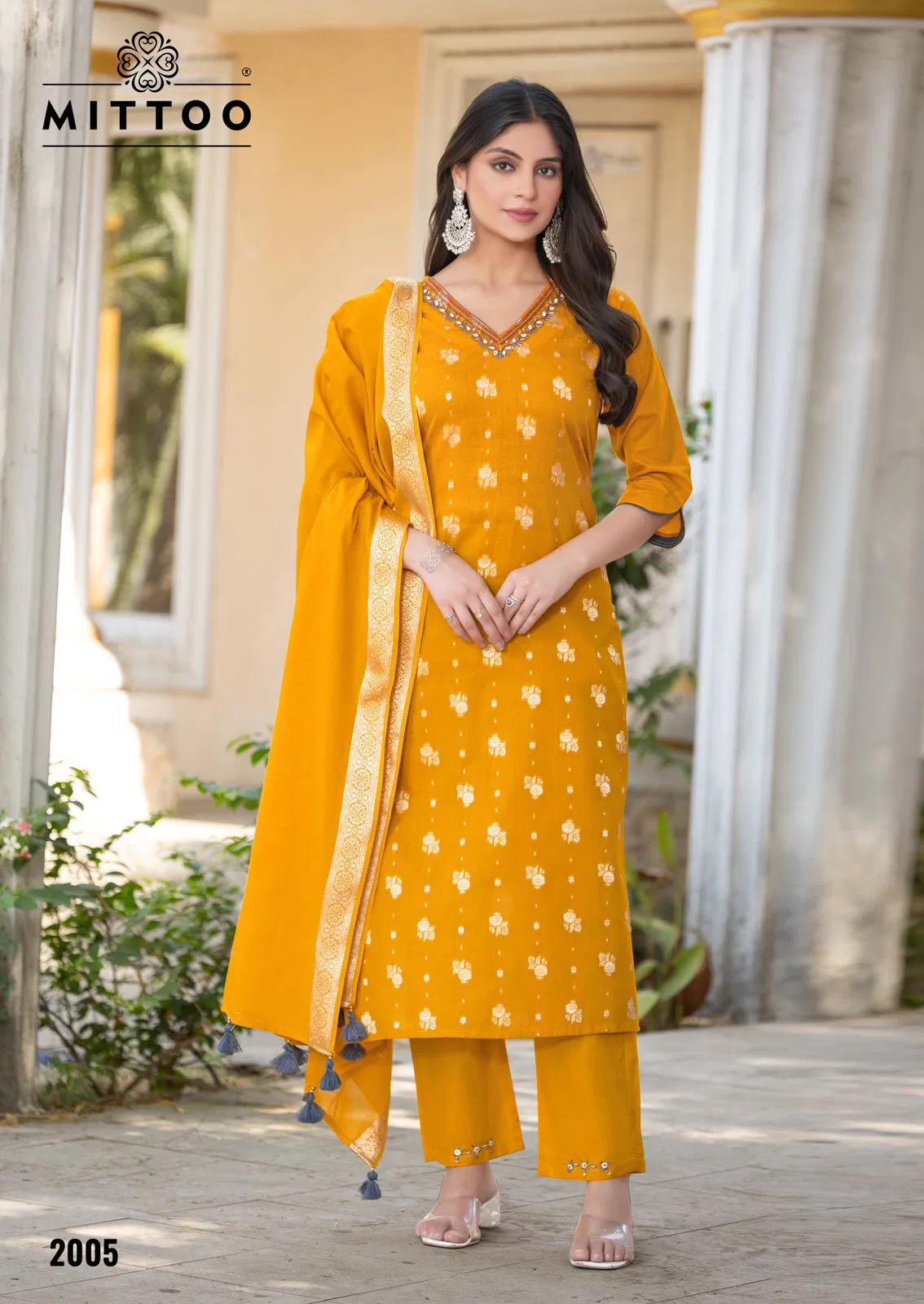 Hansika By Mittoo Cotton Jacquard Kurti With Bottom Dupatta Orders In Delhi